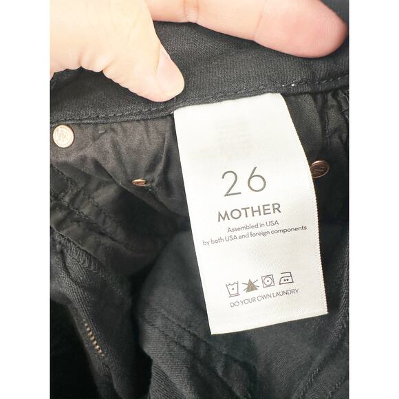 Mother The Looker Mid Rise Skinny Not Guilty Black Jeans Size 26 NWT - Picture 7 of 11